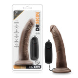 Dr. Skin Dr. Dave Realistic 7 in. Vibrating Dildo Brown - Royal Sins