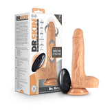Dr. Skin Dr. Grey Remote - Controlled 7 in. Thumping Dildo with Balls Beige - Royal Sins