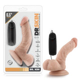 Dr. Skin Dr. Ken Realistic 6.5 in. Vibrating Dildo with Balls Beige - Royal Sins