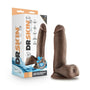 Dr. Skin Glide Realistic 7 in. Self - Lubricating Dildo with Balls Brown - Royal Sins
