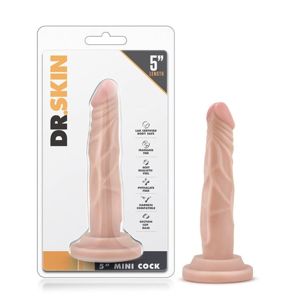 Dr. Skin Mini Realistic 5 in. Dildo Beige - Royal Sins