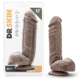 Dr. Skin Mr. D Realistic 8.5 in. Dildo with Balls Brown - Royal Sins