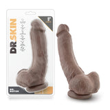 Dr. Skin Mr. Mayor Realistic 9 in. Dildo with Balls Brown - Royal Sins