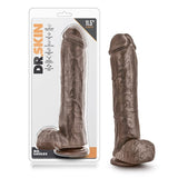 Dr. Skin Mr. Savage Realistic 11.5 in. Dildo with Balls Brown - Royal Sins