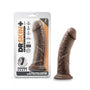 Dr. Skin Plus Thick 8 in. Triple Density Posable Dildo Brown - Royal Sins