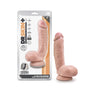 Dr. Skin Plus Thick 8 in. Triple Density Posable Dildo with Balls Beige - Royal Sins