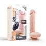 Dr. Skin Silicone Dr. Ethan Remote Rechargeable 8.5 in. Gyrating Vibrating Dildo Beige - Royal Sins