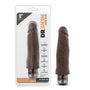 Dr. Skin Vibe 14 Realistic 8 in. Vibrating Dildo Brown - Royal Sins