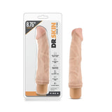 Dr. Skin Vibe 6 Realistic 8.75 in. Vibrating Dildo Beige - Royal Sins