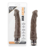 Dr. Skin Vibe 6 Realistic 8.75 in. Vibrating Dildo Brown - Royal Sins