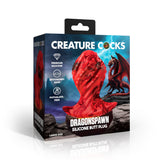 Dragonspawn Silicone Butt Plug - Large - Royal Sins