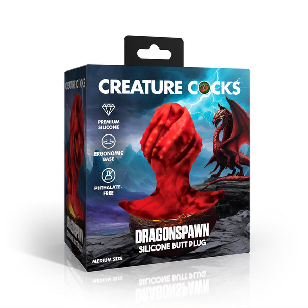 Dragonspawn Silicone Butt Plug - Medium - Royal Sins