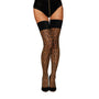 Dreamgirl Leopard Thigh Highs Nude/Black O/S - Royal Sins