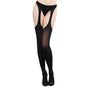 Dreamgirl Semi Opaque Sexy Suspender Pantyhose Black OS - Royal Sins