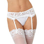 Dreamgirl Sexy And Delicate Scalloped Lace Garter Belt White OS Hanging - Royal Sins