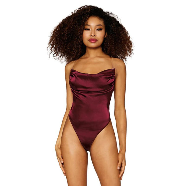 Dreamgirl Teddy Burgundy XL Hanging - Royal Sins