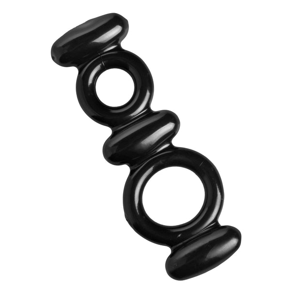 Dual Stretch To Fit Cock and Ball Ring - Royal Sins