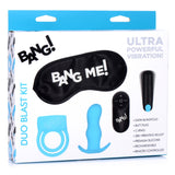 Duo Blast Remote Control Cock Ring and Butt Plug Vibe Kit - Royal Sins