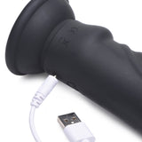 E - Stim Pro 5x Vibrating Dildo with Remote Control - Royal Sins