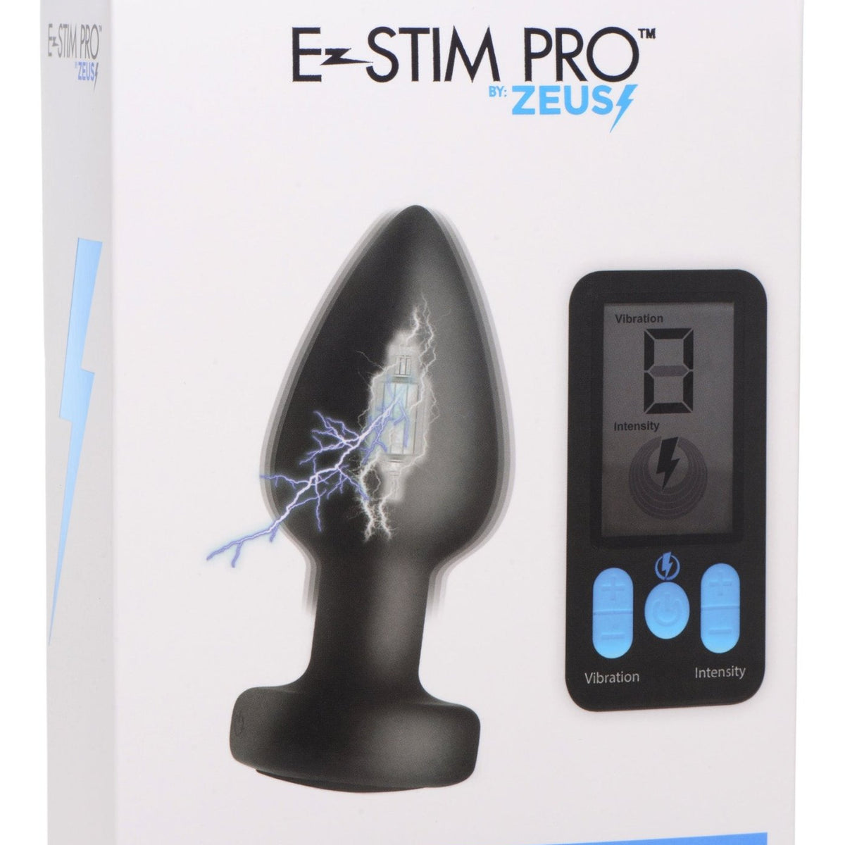 E - Stim Pro Silicone Vibrating Anal Plug with Remote Control - Royal Sins