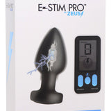 E - Stim Pro Silicone Vibrating Anal Plug with Remote Control - Royal Sins