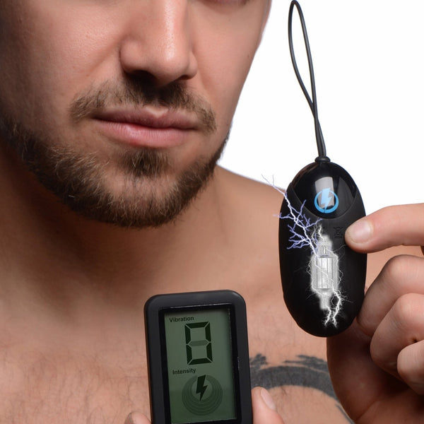 E - Stim Pro Silicone Vibrating Egg with Remote Control - Royal Sins