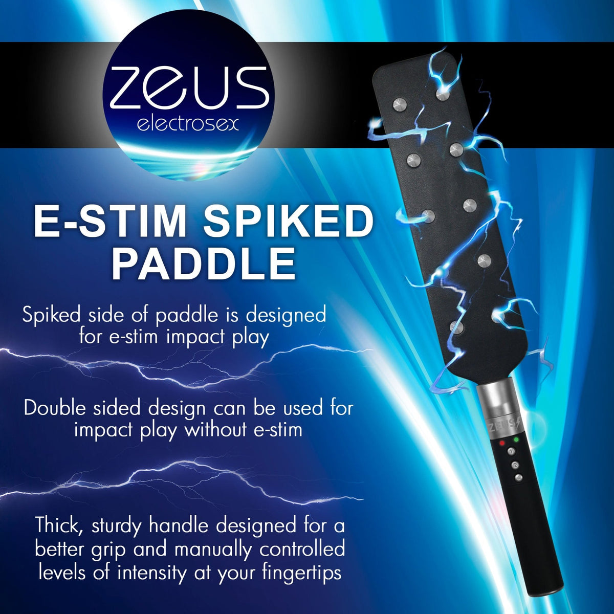 E - stim Spiked Paddle - Royal Sins