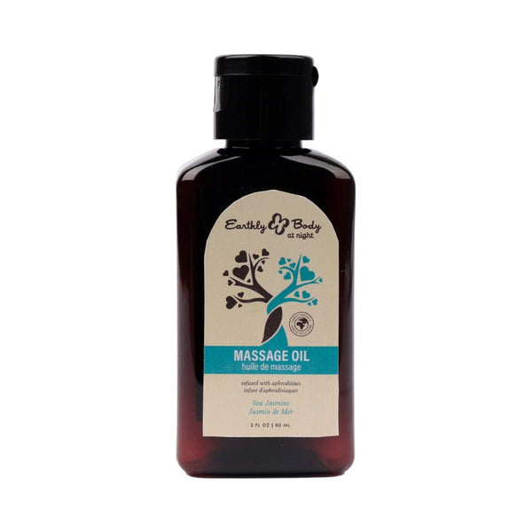 Earthly Body At Night Aphrodisiac Massage Oil Sea Jasmine 2 oz. - Royal Sins