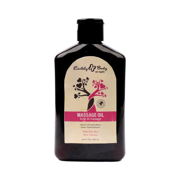 Earthly Body At Night Aphrodisiac Massage Oil Wild Pink Rose 8.4 oz. - Royal Sins