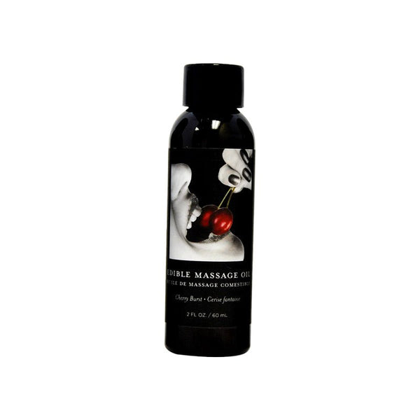 Earthly Body Edible Massage Lotion Cherry 2 oz. - Royal Sins