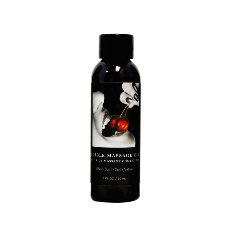 Earthly Body Edible Massage Oil Cherry 2oz - Royal Sins