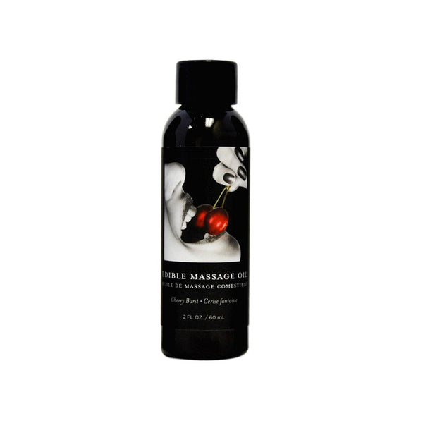 Earthly Body Edible Massage Oil Cherry 2oz - Royal Sins