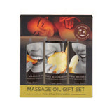 Earthly Body Edible Massage Oil Gift Set: 2oz Mango,2oz Banana & 2oz Pineapple - Royal Sins