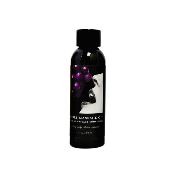 Earthly Body Edible Massage Oil Grape 2oz - Royal Sins