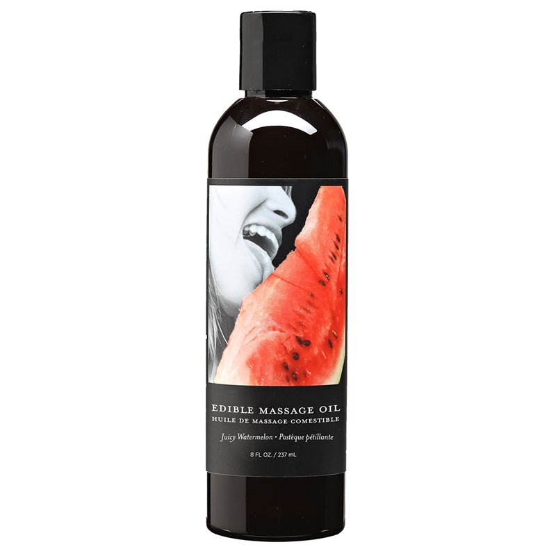 Earthly Body Edible Massage Oil Juicy Watermelon 8oz - Royal Sins