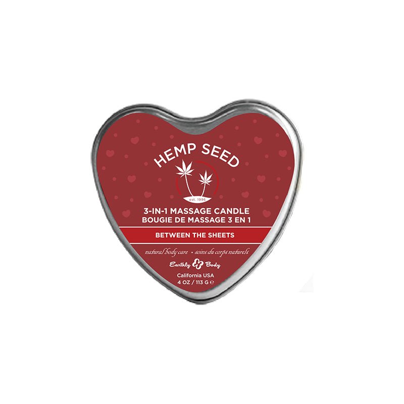 Earthly Body Hemp Seed Candle Between The Sheet 4 oz. - Royal Sins