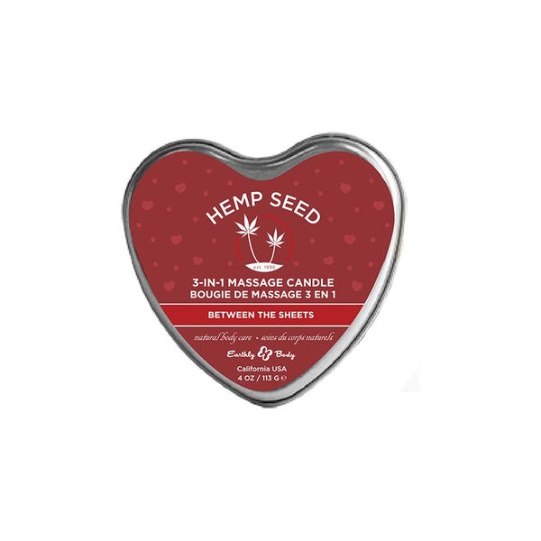 Earthly Body Hemp Seed Candle Between The Sheet 4 oz. - Royal Sins