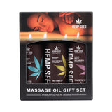 Earthly Body Hemp Seed Valentine 2025 Massage Oil Trio Gift Set - Royal Sins