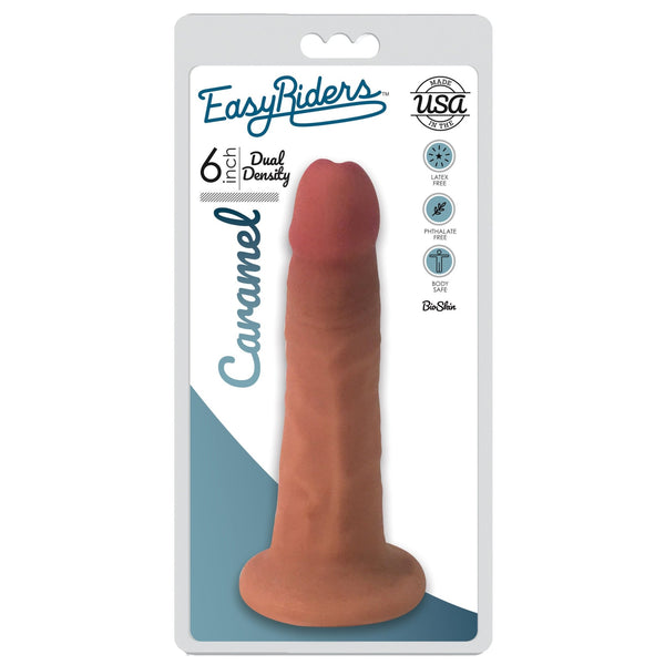 Easy Riders 6 Inch Dual Density Dildo - Tan - Royal Sins