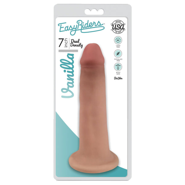 Easy Riders 7 Inch Dual Density Dildo - Flesh - Royal Sins