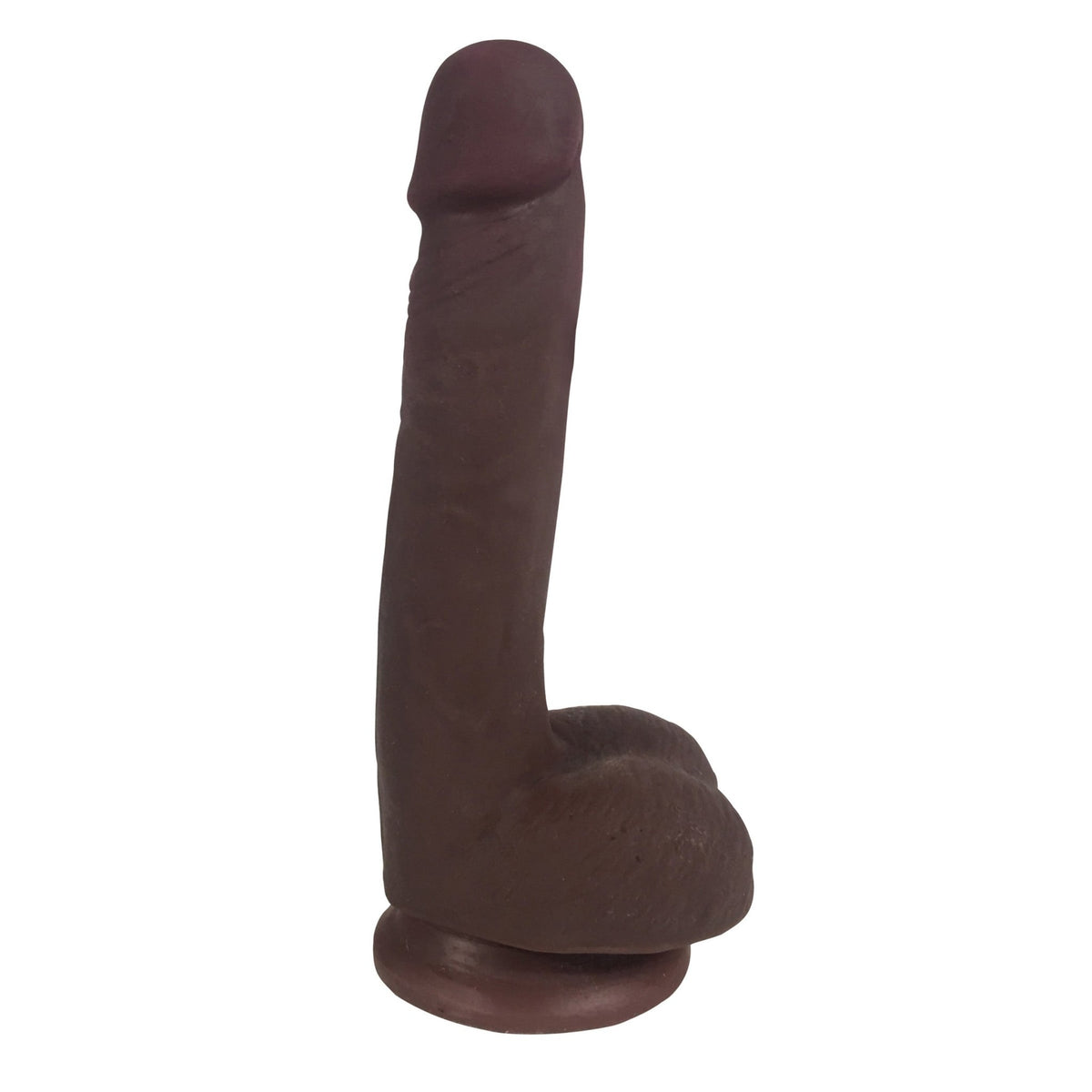 Easy Riders 7 Inch Dual Density Dildo With Balls - Brown - Royal Sins