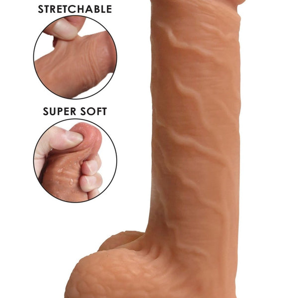 Easy Riders Dual Density Silicone Dildo - 7 Inch - Royal Sins