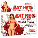Eat Me Gummy Thong & Bra Strawberry - Royal Sins