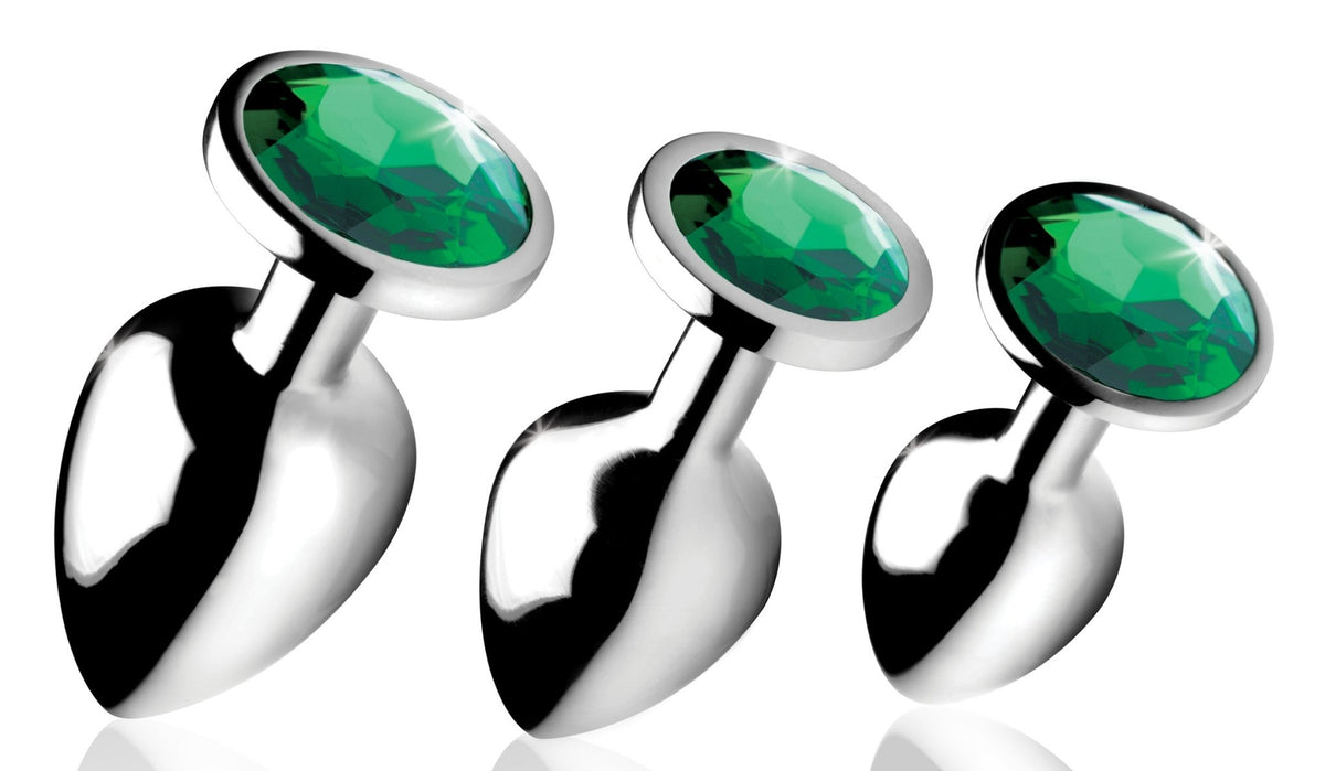 Emerald Gem Anal Plug Set - Royal Sins