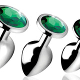 Emerald Gem Anal Plug Set - Royal Sins