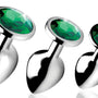 Emerald Gem Anal Plug Set - Royal Sins