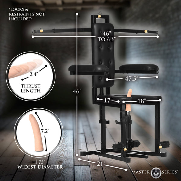 Enforcer Chair with Sex Machine - Royal Sins