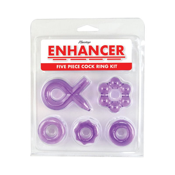 Enhancer Five Piece Cock Ring Set Purple - Royal Sins