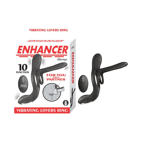 Enhancer Vibrating Lovers Ring Black - Royal Sins