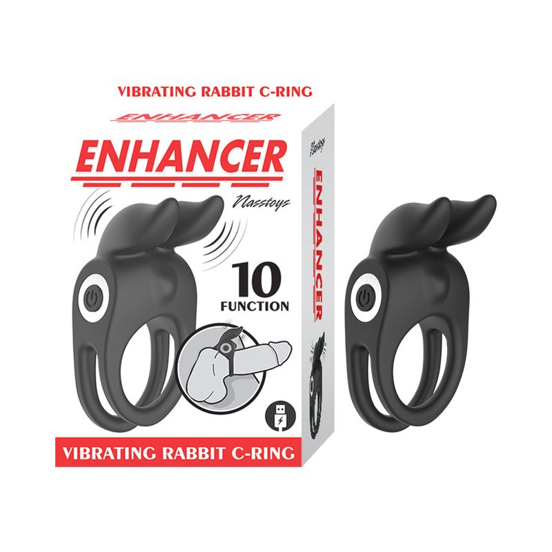 Enhancer Vibrating Rabbit C - Ring Black - Royal Sins